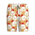 thumbnail image 4 of Naloa Cartoon Chicken Men's Short Pajama Pants, Lounge Comfort Shorts with Elasticized Waistband and Side Pockets - 3X-Large, 4 of 9