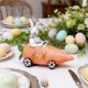 thumbnail image 5 of Adorno de resina de conejo de PascuaCarrot Car • Decoración de Pascua en el escritorio • Figurita blanca naranja 6,3x7,87x3,15 in • Decoración de estantería para coches domésticos, 5 of 7