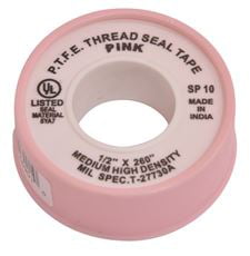 1/2 " X 260 " Pink High Density Plumbers Thread Sealing Tape Bulk 6311107 