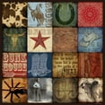 thumbnail image 3 of Marrott, Stephanie 12x12 Black Modern Framed Museum Art Print Titled - Cowboy Patch, 3 of 5