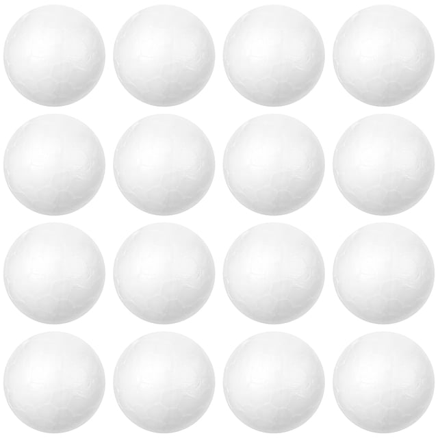 Milisten 200 Pcs Décoration de Mariage Modélisation Artisanat Boules en Polystyrène Solides Sphères Rondes Matériel DIY Blanc (Solide 2cm)