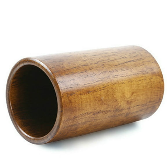 Wooden Kitchen Utensil Holder Textured Serving Tools Container Holder with Holey Base