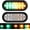 2pc Amber/Green Strobe, variant on All Star Truck Parts6" Oval Recessed Amber Strobe Light 24 LED DOT/SAE Approved 2x without Grommet