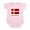 Petal Pink, variant on CafePress - Denmark Infant Bodysuit - Baby Light Bodysuit, Size Newborn - 24 Months
