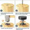 thumbnail image 6 of 8Pcs Anti-Slip Adjustable Levelers Feet Screw In Thread Furniture Feet Levelers Smile Home, 6 of 9