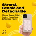 thumbnail image 2 of YWC-Double || Silicone Suction Phone Case Adhesive Mount | (Double - Chalk Pink), 2 of 4