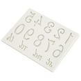 thumbnail image 3 of FLAMEEN Chocolate Mold,Household Number Alphabet Pattern Silicone Mold Non-Stick Cake Fondant Chocolate Craft Mould Gray,Silicone Mold, 3 of 8