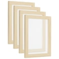 thumbnail image 1 of Uxcell 9.8"x7.8" Pantalla de fabricación de papel de madera, marco de molde para fabricación de papel, color natural, paquete de 4, 1 of 5