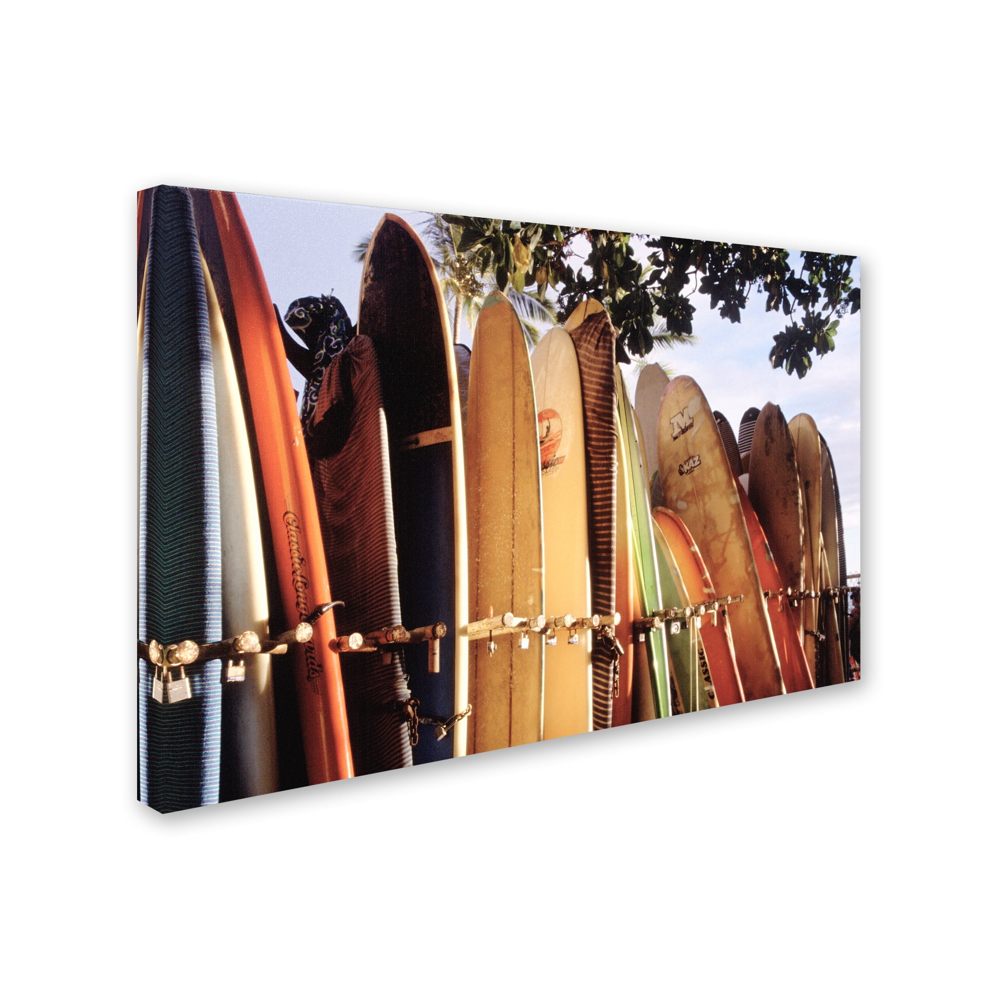 Trademark Fine Art 'Long Boards Waikiki' Canvas Art by Joe Felzman Photography