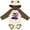 Natural & Brown w Ears, variant on Inktastic I Wear Purple for My Grandma Lupus Awareness Boys or Girls Long Sleeve Baby Bodysuit