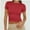 Red, variant on Womens Basic Short Sleeve Slim Fit T Shirts Soft Crewneck Crop Tee Summer Cute Gym Fashion Clothes
