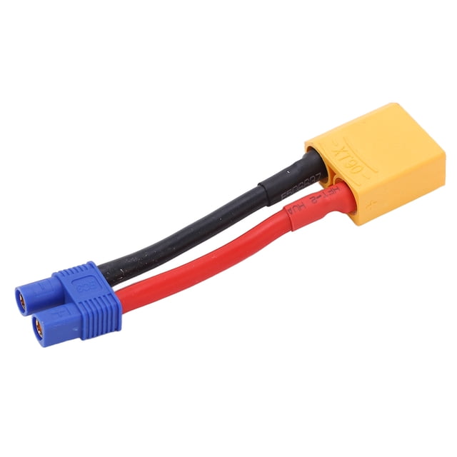 Enchufe Xt90 Macho A EC3 Hurbra, Extreme de Conector Reutilizables 12 AWG Cable Hempra EC3 de 94 mm/3,7 Pulgadas de Longitud para Modelo Modelo de Avión para Modelo de Automóvil RC