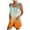 Orange, variant on Fsqjgq Jumpsuits for Women Plus Size Rompers Playsuit Womens Shorts Dressy Casual Printed Linen Rompers Summer Short Jumpsuits Bib Overalls Dressy Casual Loose Sleeveless Boho Suspenders Playsuit