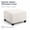Off White, variant on Square Velvet Ottoman Covers Ottoman Slipcover Square Footstool Protector Covers Storage Stool Ottoman Covers Stretch with Elastic Bottom (Medium,Beige)