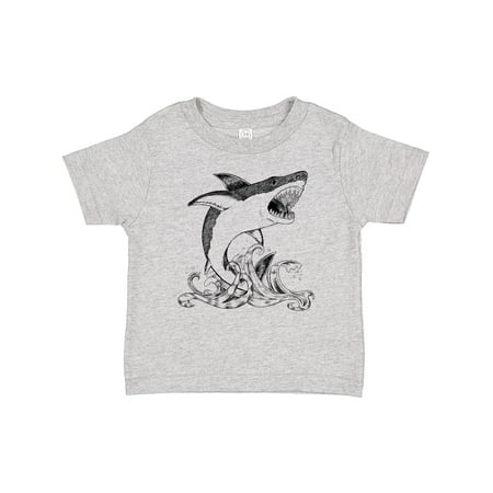 

Inktastic Great White Shark Jumping in Black Boys or Girls Baby T-Shirt