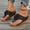 Black, variant on YOUYEDIAN Womens Orthopedic Sandals Slip on Non Slip Arch Support Flat Wedge Sandals Lightweight Hiking Shoes 2026 New Beach Vacation Foam Shoes (Black)