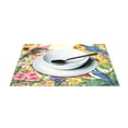 thumbnail image 3 of Ryvnso Placemats Set of 4 Cardinal Bird Sunflowers Dining Mats Heat-Resistant Non-Slip Washable Table Mat, 3 of 8