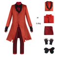 thumbnail image 2 of Moonsky / Halloween Hazbin Hotel Cosplay Costumes, Fan Made Charlie Morningstar Costume Anime Style Cosplay Costume for Teens Halloween Fancy Dress Costumes(XS#Wine), 2 of 5