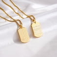 thumbnail image 4 of APSVO Gold Dog Tag Necklaces for Men to My Dad Gifts from Son American Flag Pendant Chain Christian Religious Birthday Fathers Day Jewelry Gifts Dad Him Godfather Adults Male Ideas, 4 of 5