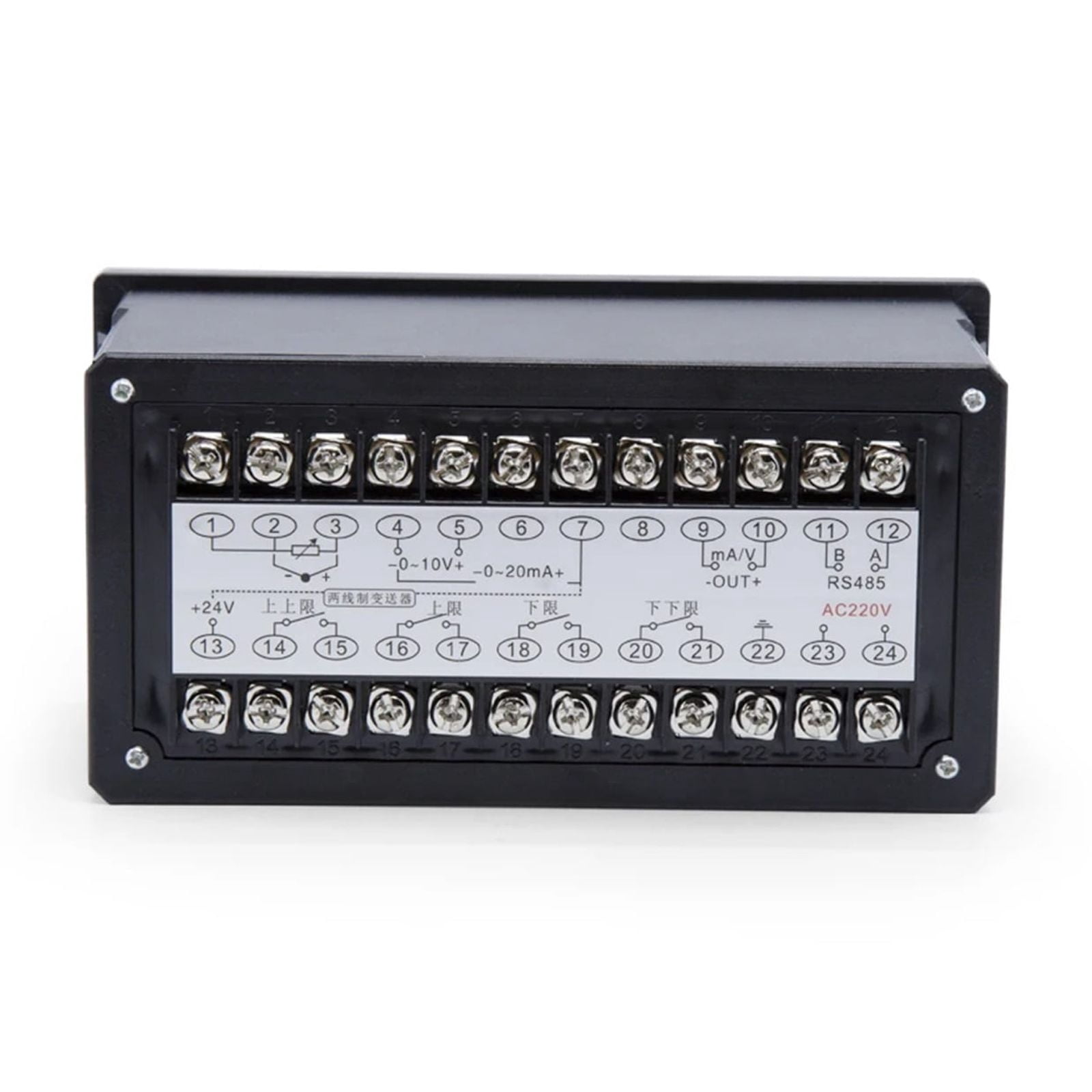 DC24V Water Oil Liquid Level Pressure Controller, Light Column Display Universal Input 4-20MA Transmitter Sensor For Pump ,Digitally Adjustable