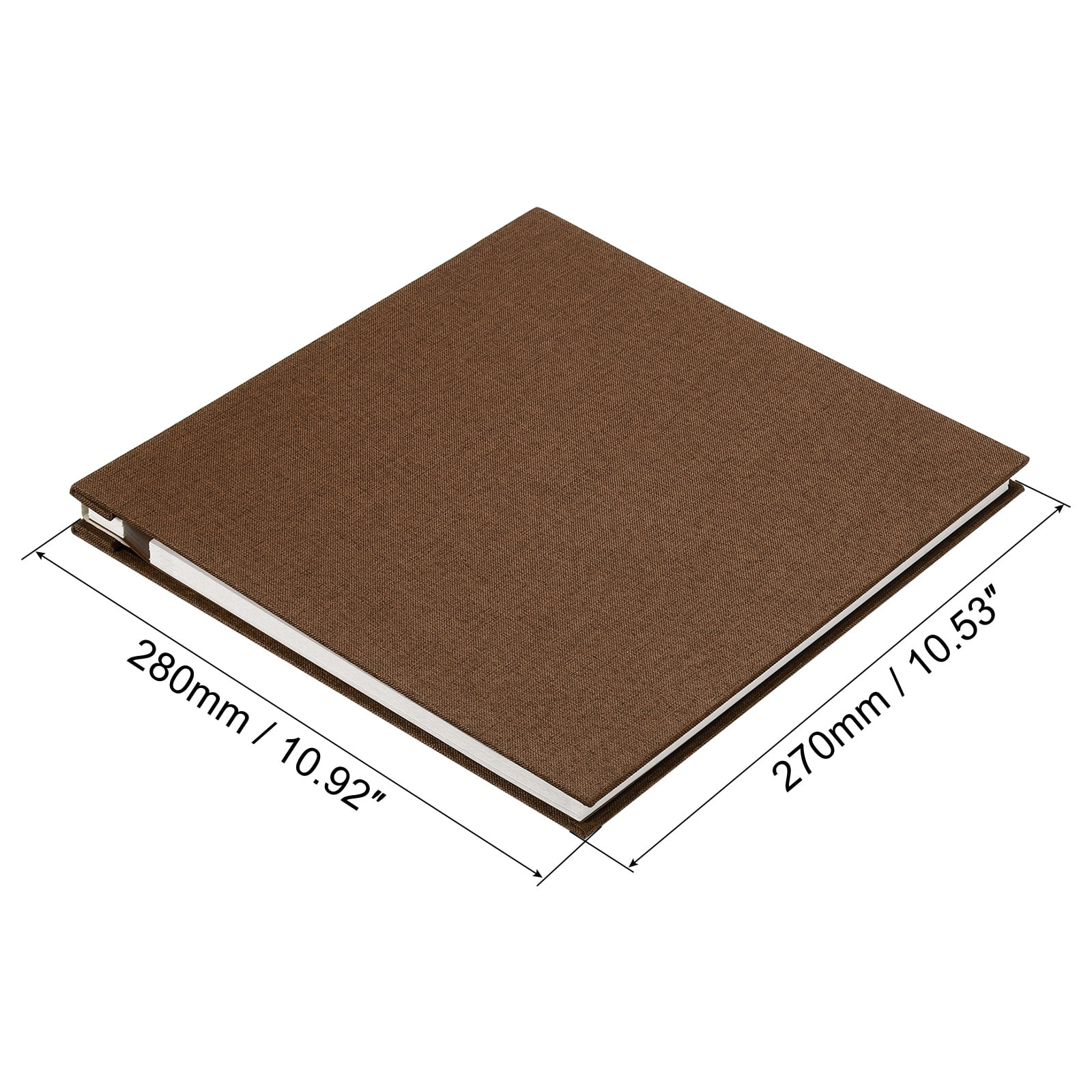 Uxcell Scrapbook Album, Self Adhesive Photo Album, DIY Memory Book for 4x6 8x10 Picture, Coffee