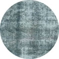 thumbnail image 1 of Ahgly Company Machine Washable Indoor Round Abstract Green Area Rugs, 6' Round, 1 of 7