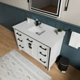 thumbnail image 2 of Ziva 48 in W x 22 in D White Bath Vanity and Cultured Marble Top, 2 of 7
