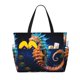 thumbnail image 1 of Disketp Yellow Fish Seahorse Bolsa de Playa de Gran Capacidad, Bolso Impermeable y a Prueba de Arena para Mujer, Ideal para Playa, Piscina y Natación, 1 of 7