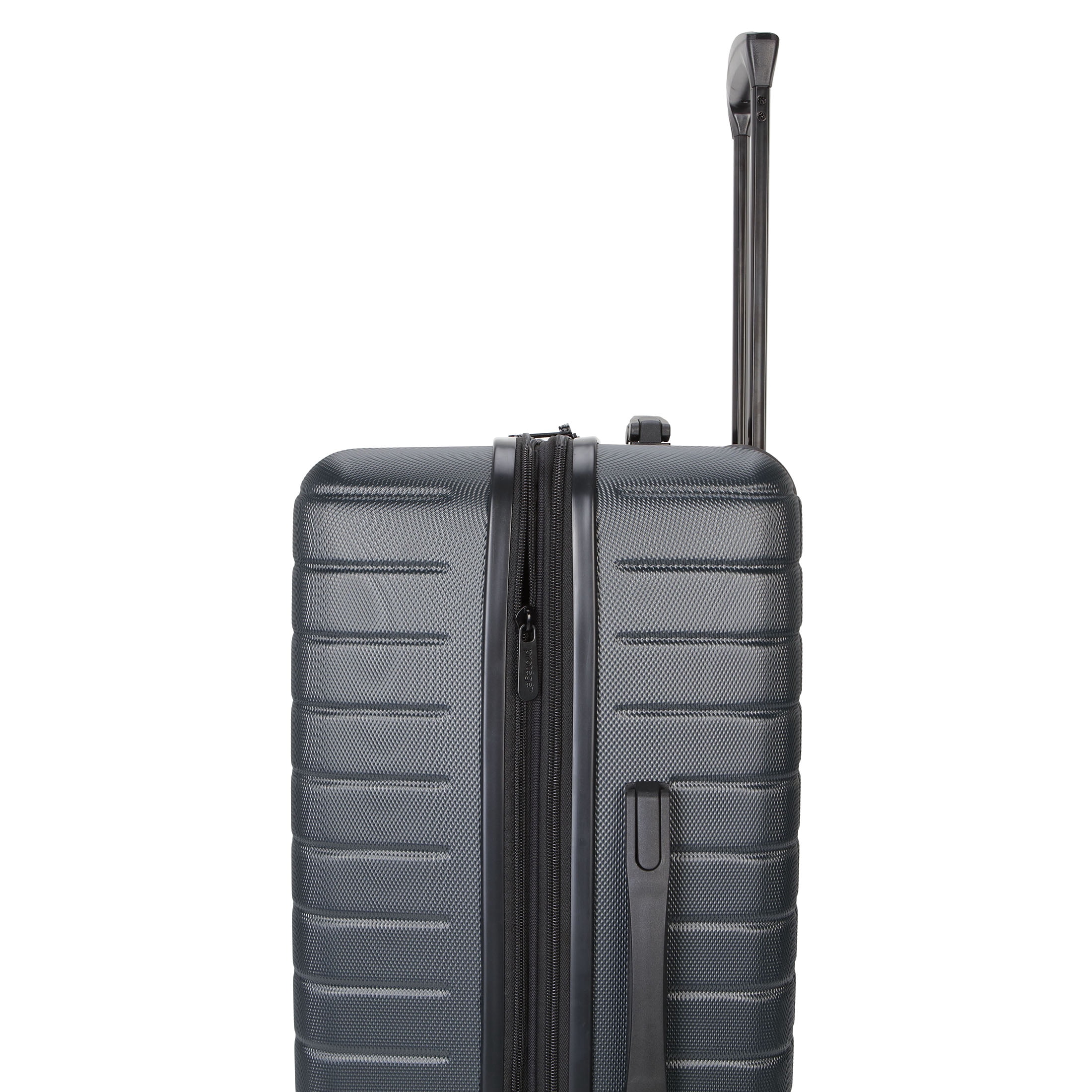 Protégé Vacationer 24-inch Checked Expandable Hardside Luggage With 360-Spinner Wheels and Divider Pockets, Dark Grey