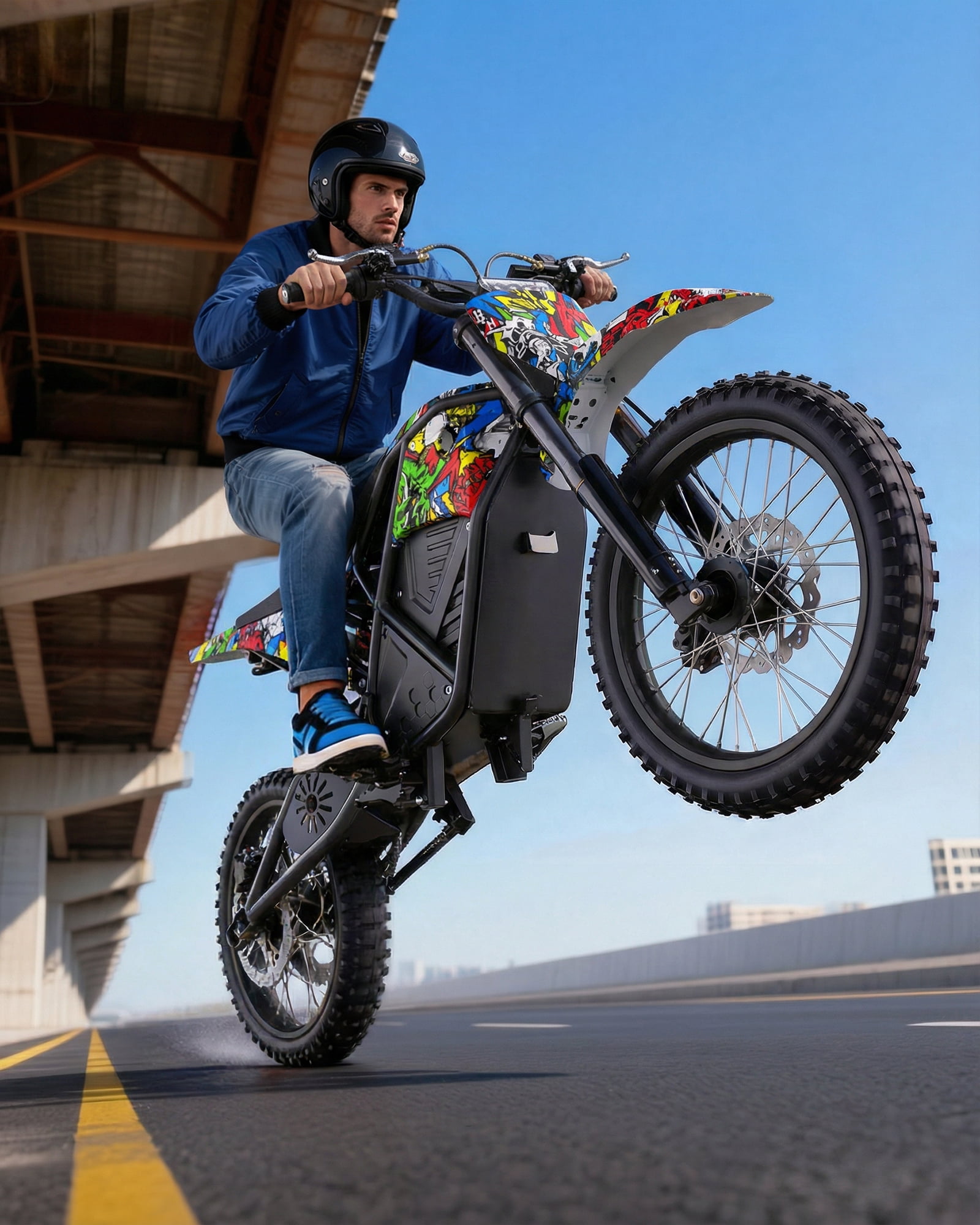 QNUT Electric Dirt Bike for Teens Adults, 3000W 38MPH Electric-Motorcycle Fat Tire with 48V 21Ah Battery E Dirt Bike 200Nm Dual Hydraulic Brakes Full Suspension Off-Road Ebike for 13+ UL2849 Listed