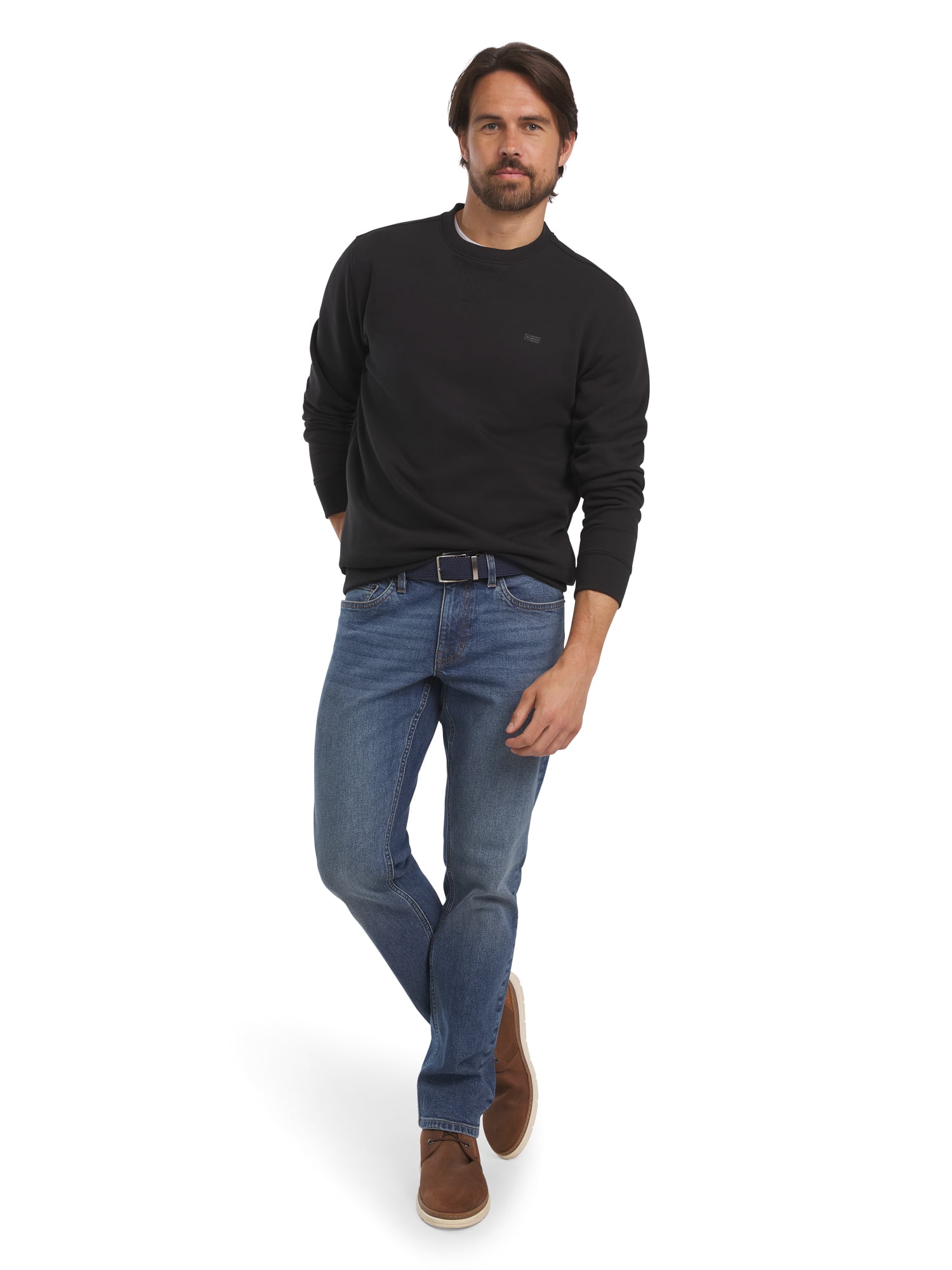 Chaps Men's & Big Men's Everyday Fleece Crewneck Sweatshirt, Sizes S-2XL