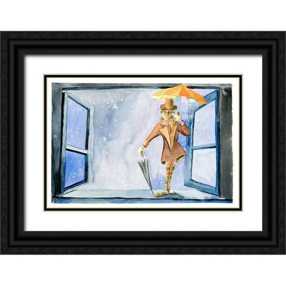 Shefranov, Olga 18x13 Black Ornate Wood Framed with Double Matting Museum Art Print Titled - Jester