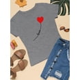 thumbnail image 3 of Love Balloon Heart Lettering  T-Shirt Women -Image by Shutterstock, Female 4X-Large, 3 of 4