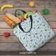 thumbnail image 5 of Easygdp Milk Bottles And Cow Head Bolsa Tote para Mujer, Bolso de Hombro para Trabajo, Playa, Viajes, Compras y Supermercado, 5 of 7