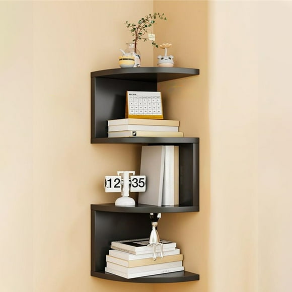 Fwttom Corner Shelves, Corner Shelf Corner Corner Shelf No Punch Wall Organizer Bedroom Living Room Corner Bookshelf Kitchen Cabinet Storage Shelf