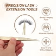 thumbnail image 4 of Uxcell High Precision Eyelash Tweezers Stainless Steel Anti-Static Straight Tip Lash Extensions Tweezers Casual Beauty Tools for Eyelash Extensions, Gold, 4 of 7