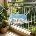 thumbnail image 6 of Tuvgenk Cooling Cat Hammock Blue, Summer Hanging Cat Bed for Crate with Suction Cups, Breathable Mesh Pet Swing Bed for Indoor Outdoor Small Cats, 6 of 6