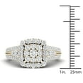 thumbnail image 4 of Imperial 1 1/2Ct TDW Diamond 14K Yellow Gold Cluster Engagement Ring, 4 of 4