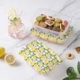 thumbnail image 4 of Cook with Color 12-Piece Rectangular BPA-Free Food Storage Container Set with Printed Lids, Lemon, 4 of 5