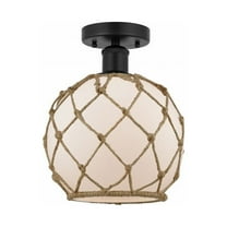 Innovations Lighting - Farmhouse Rope - 1 Light Semi-Flush Mount In Industrial