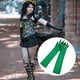 thumbnail image 4 of KAKOWELY par de guantes largos con garras, mangas verdes con uñas negras, guantes de pata aterradores, accesorios para disfraz de Halloween para mujer., 4 of 4