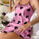 thumbnail image 5 of Camisón corto para mujer, moda, temperamento, liso, vestido, pijama, tirantes, camisón, 5 of 5