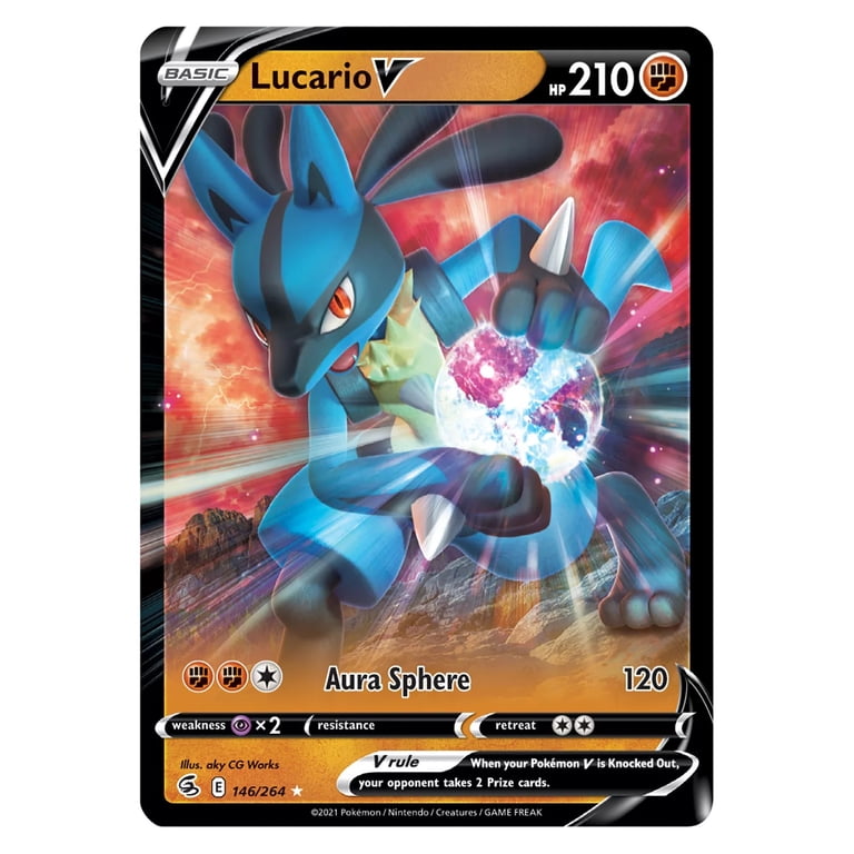lucario v pokemon card - 078/189 - Ultra Rare - Sword & Shield and acrylic VSTAR marker Here's What Comes In The