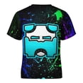 thumbnail image 5 of Geometry Dash Children's T-Shirt Short Sleeve T-Shirt Breathable Summer Tee Shirt for Boys Girls 100CM, 5 of 8