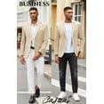 thumbnail image 5 of COOFANDY Mens Blazer Jacket Slim Fit Casual Suit Jacket 2 Button Lightweight Summer Sport Jacket, 5 of 10