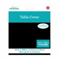 thumbnail image 2 of Rectangular 54" x 108" Black Plastic Table Cover by Way To Celebrate, 2 of 3