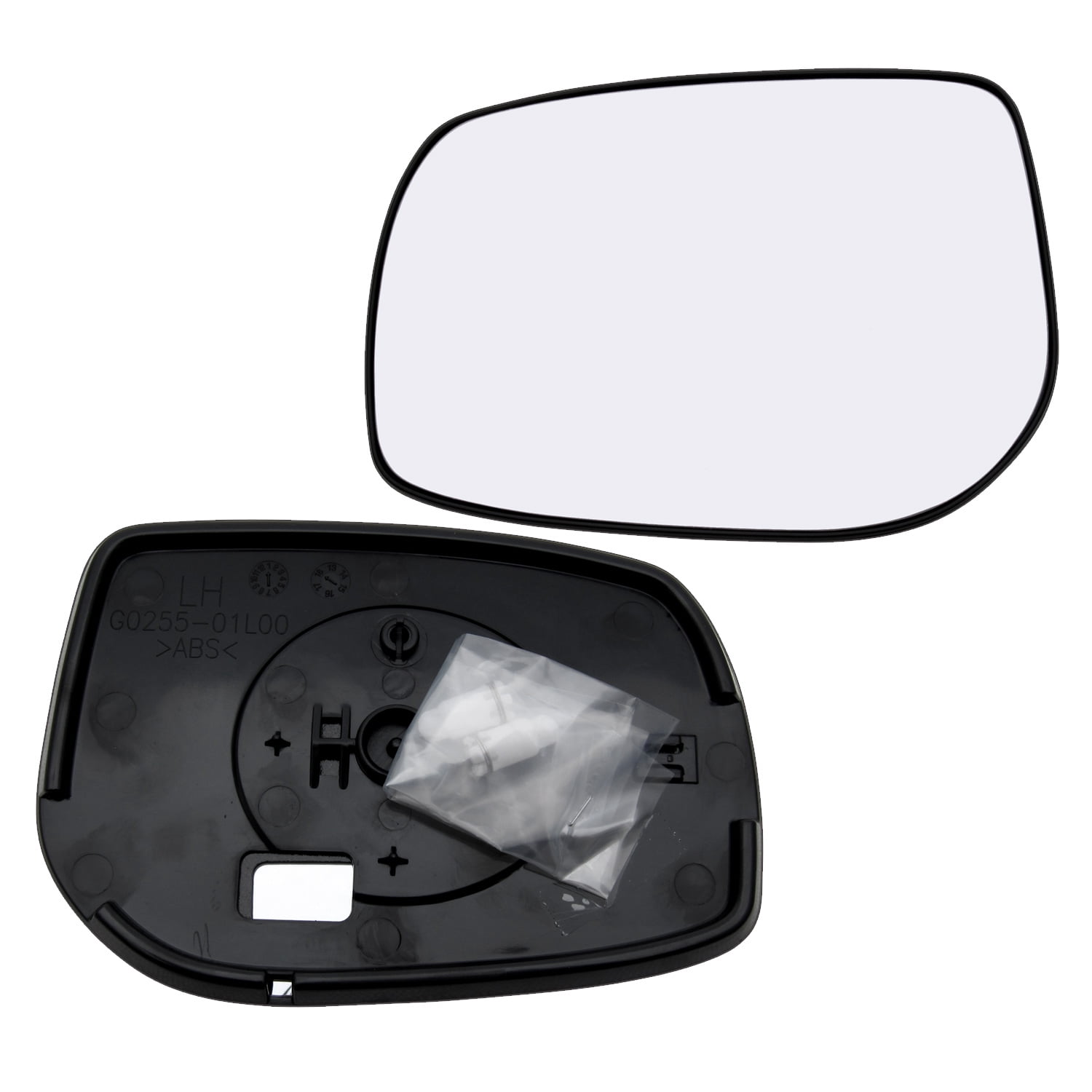 New Replacement Driver Side Mirror Power Glass With Backing For Motor