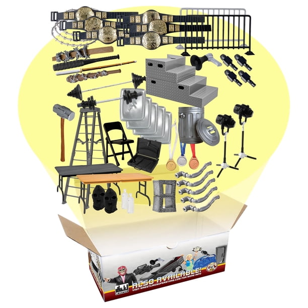 Kit básico de accesorios de 50 piezas para figuras de lucha libre