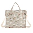 thumbnail image 6 of FORMRS Womens Corduroy Tote Bag Crossbody Shoulder Purse Handbag with Detachable Strap, Gray Cartoon Goose Pattern, 6 of 6