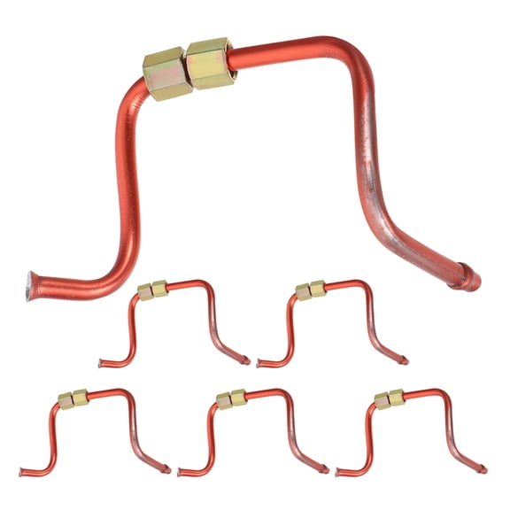 ETHZZLE 6Pcs Flexible Pneumatic Tubing Air Compressor Hose with Copper Connectors